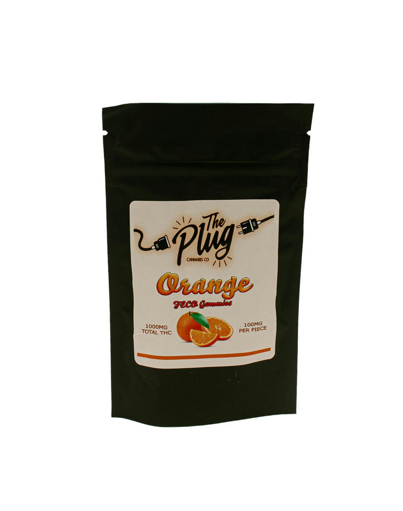 The Plug - 100mg Feco Gummies - Orange