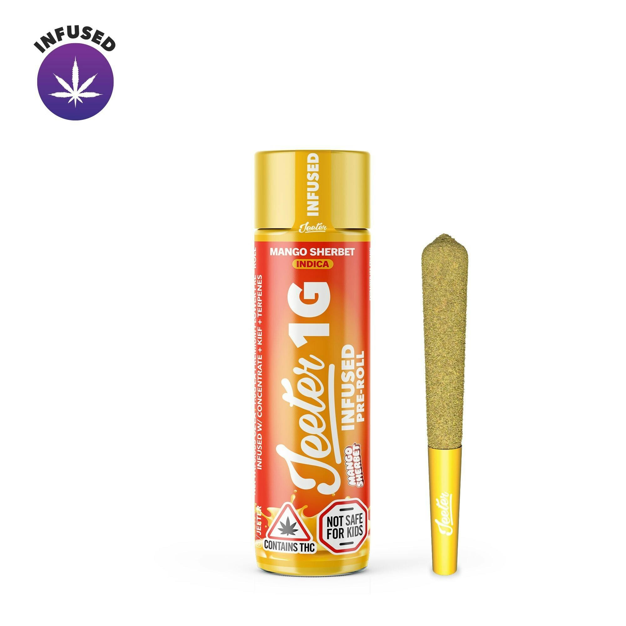 Jeeter | Mango Sherbet | Quad-Infused Joint | 1g