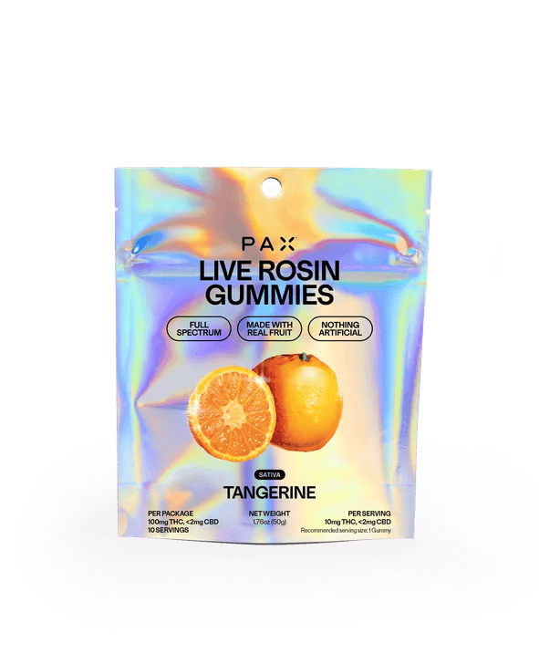 Tangerine | Live Rosin Gummies | 10mg each | 10pk | 100mg