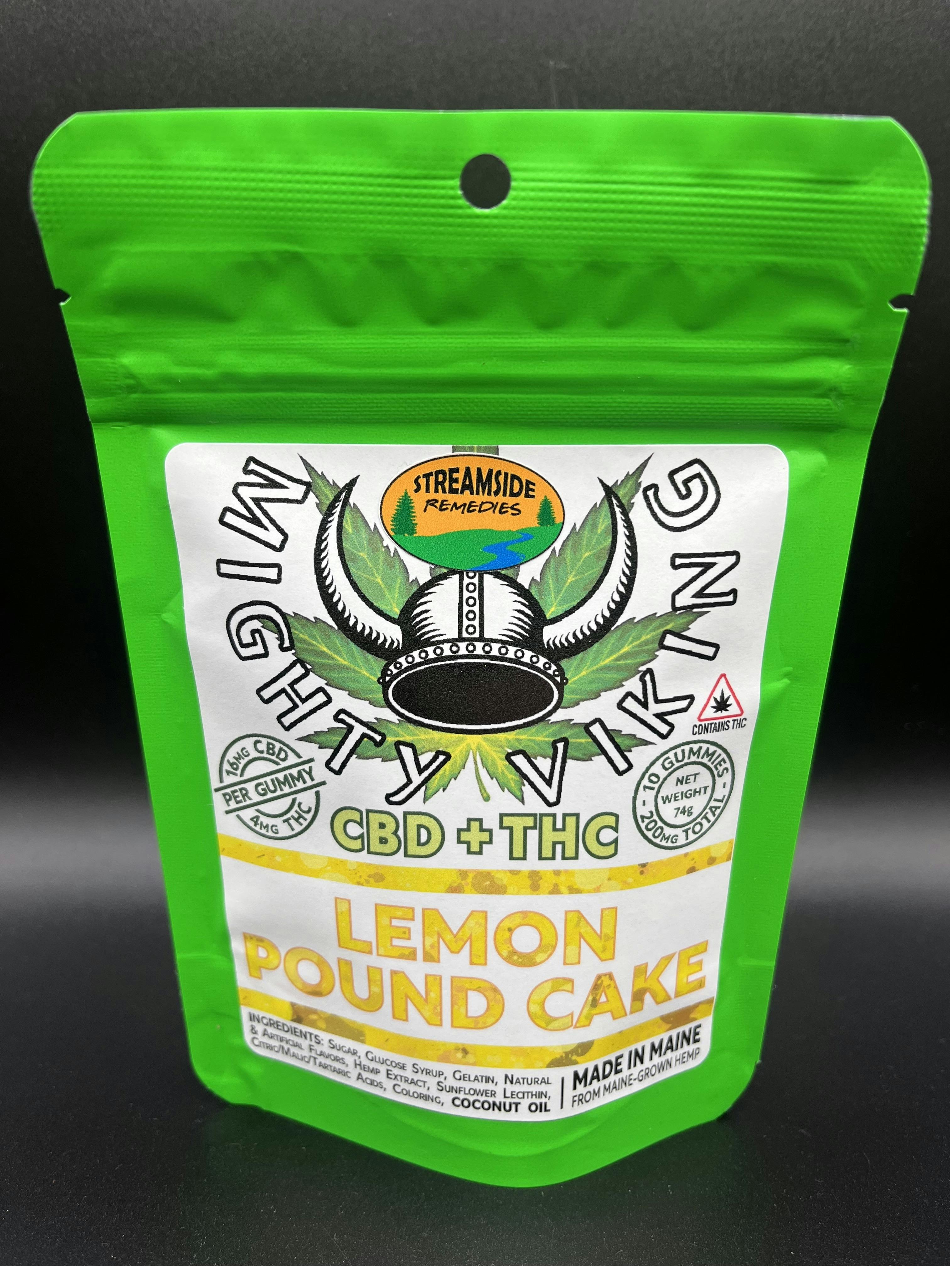 Mighty Viking | 20mg THC:CBD Gummies | Lemon Pound Cake