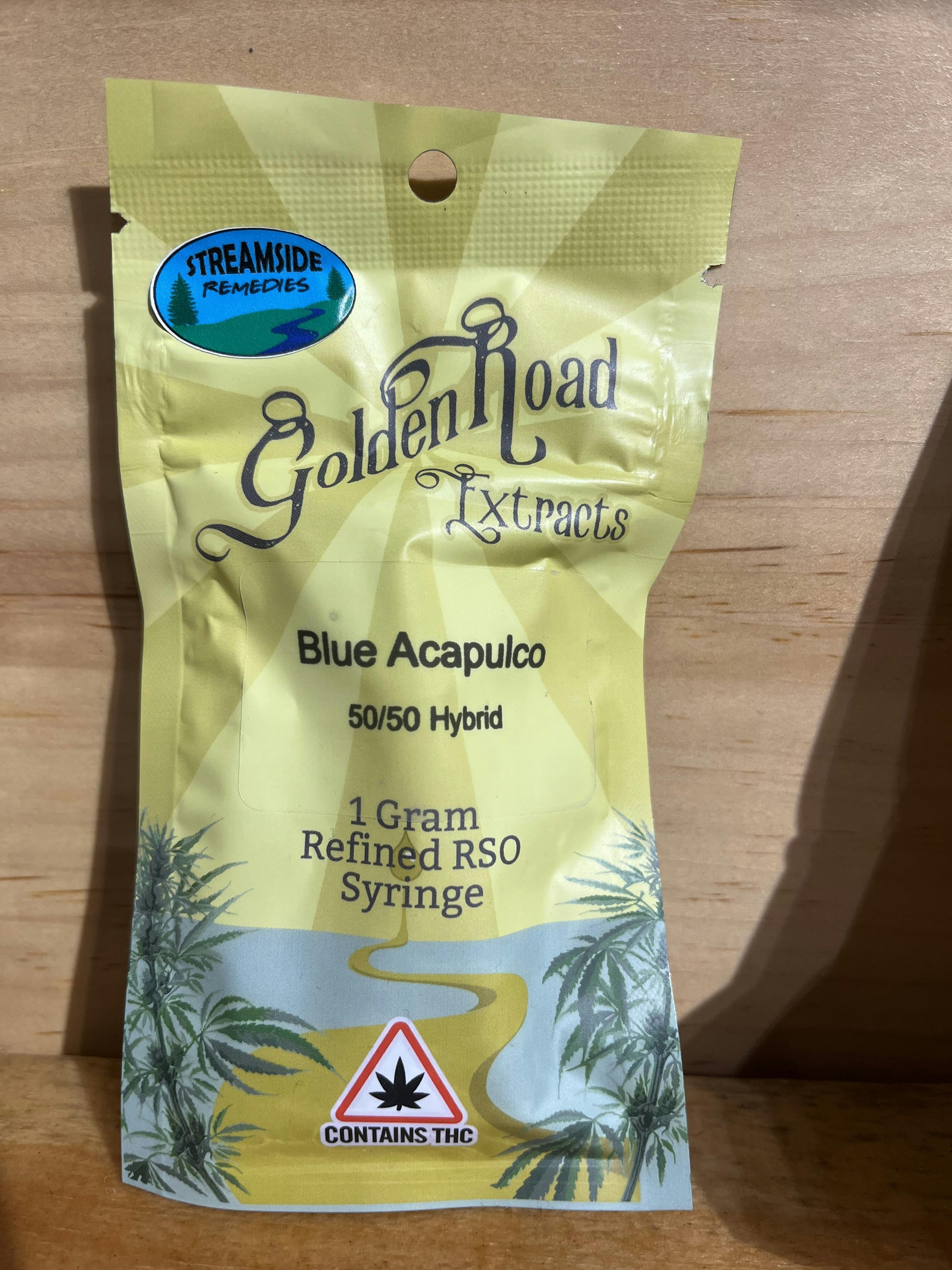 Golden Roads Extracts | Blue Acapulco | 1G RSO Dart cannabis product