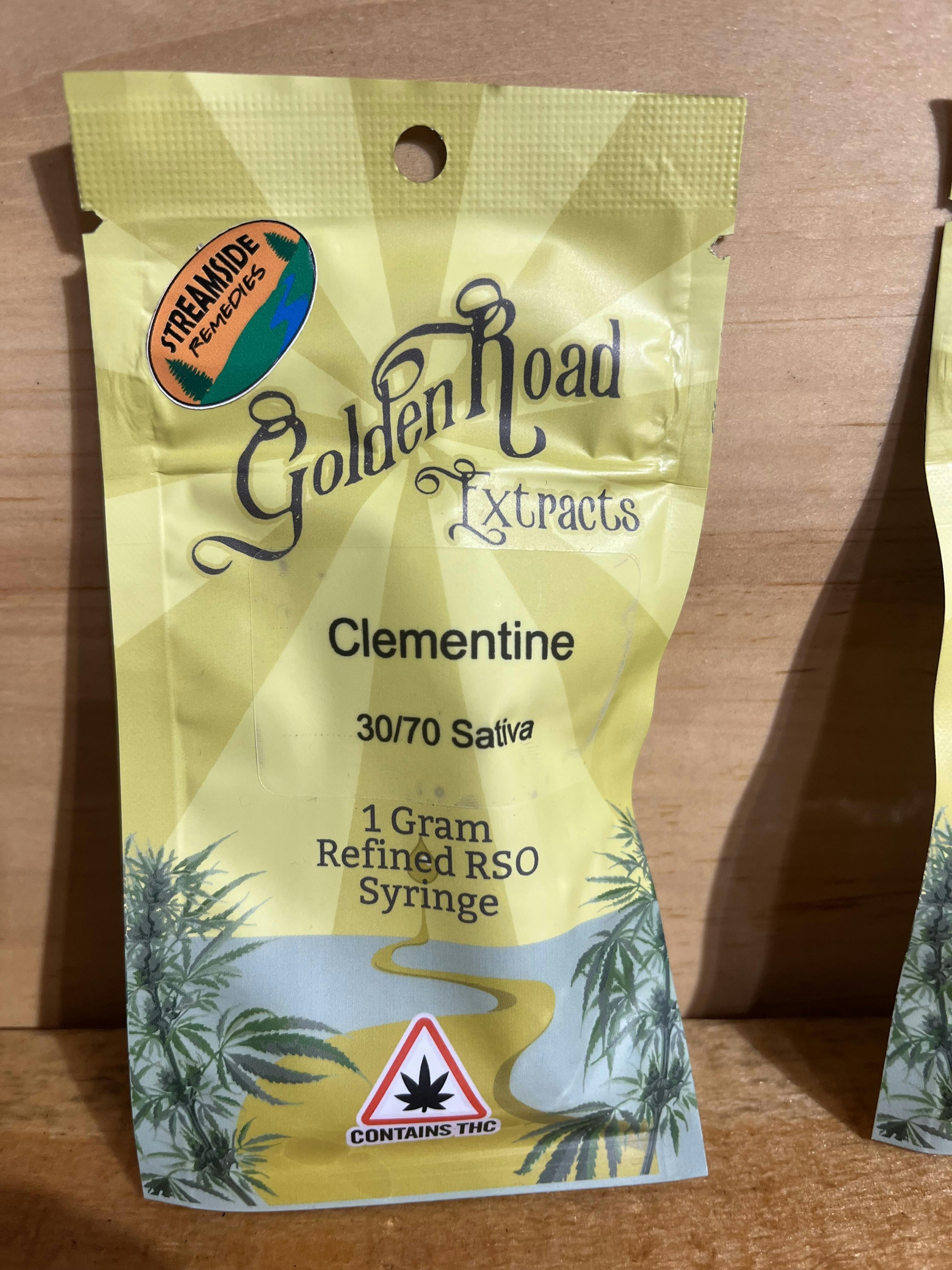 Golden Roads Extracts | Clementine | 1G RSO Dart cannabis product