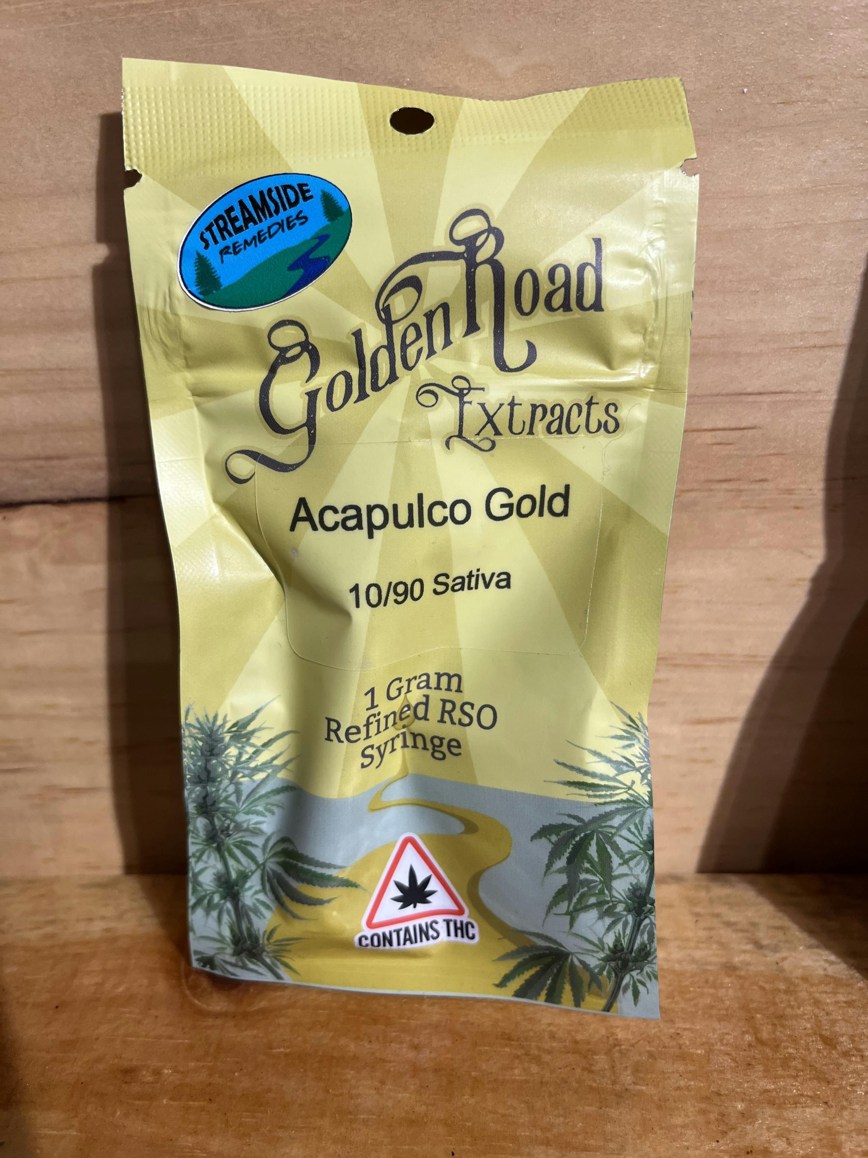 Golden Roads Extracts | Acapulco Gold | 1G RSO Dart cannabis product
