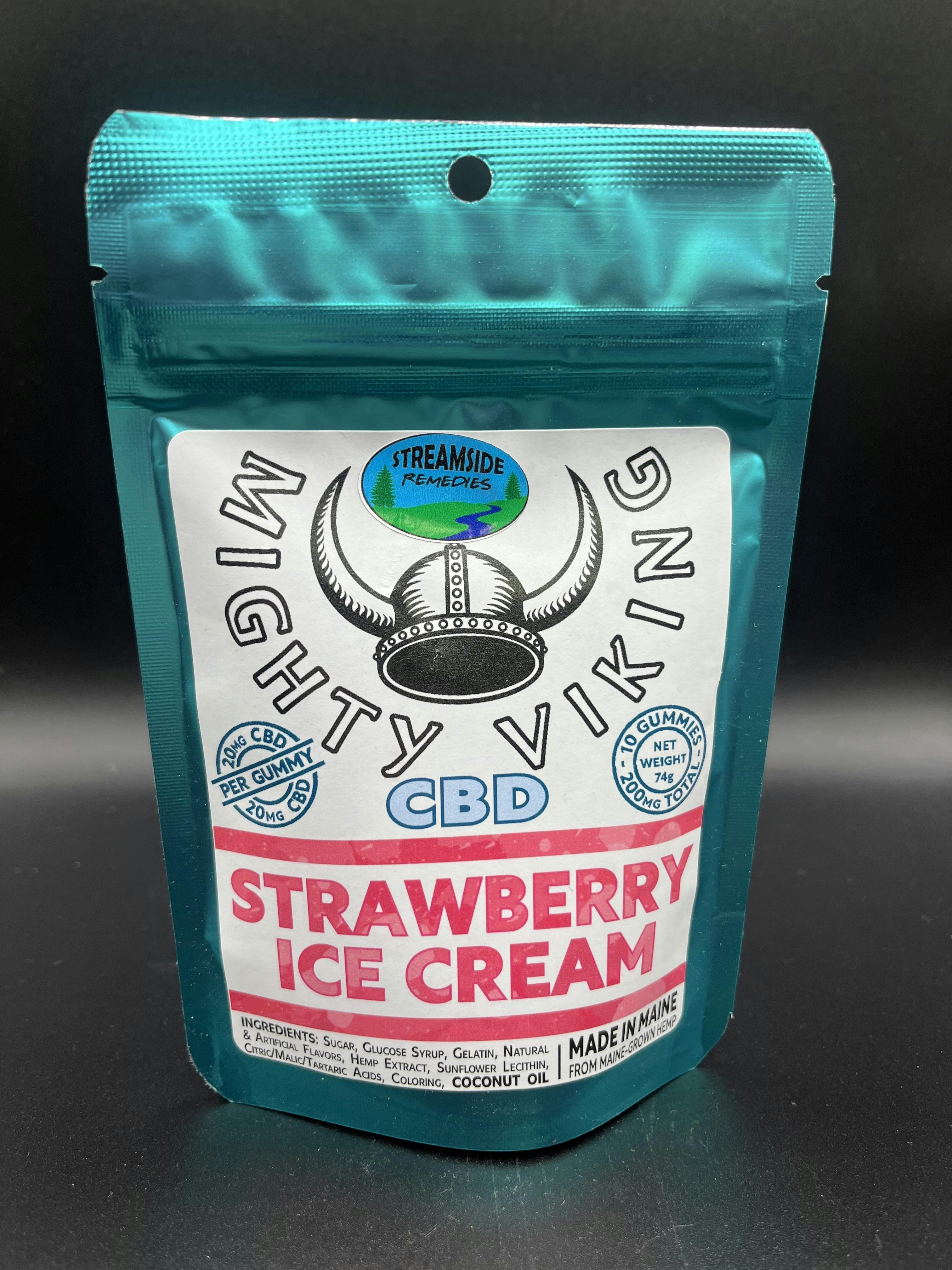 Mighty Viking | 20mg CBD Gummies | Strawberry Ice Cream