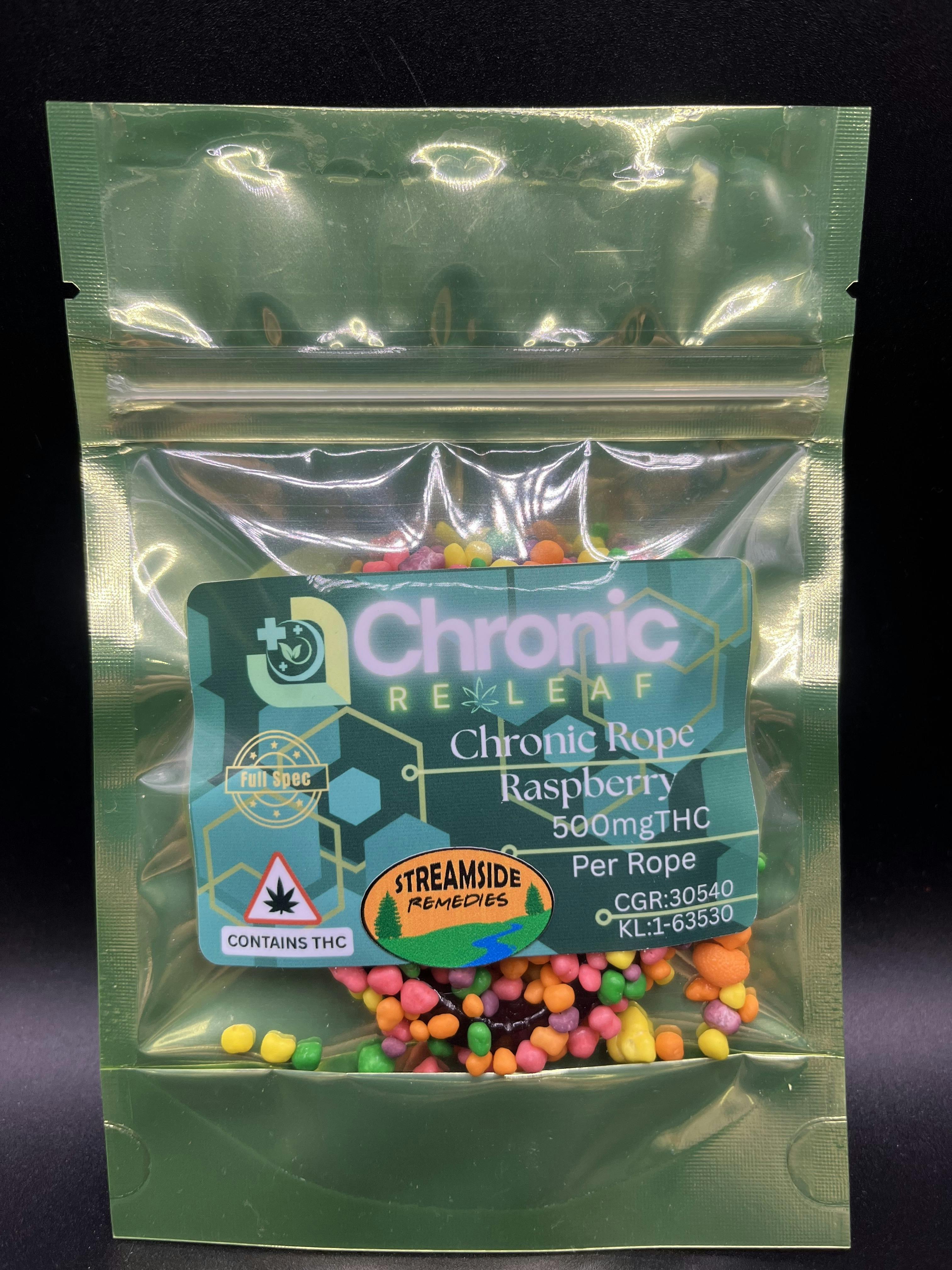 Chronic Releaf | 500mg Chronic Rope | Raspberry cannabis product