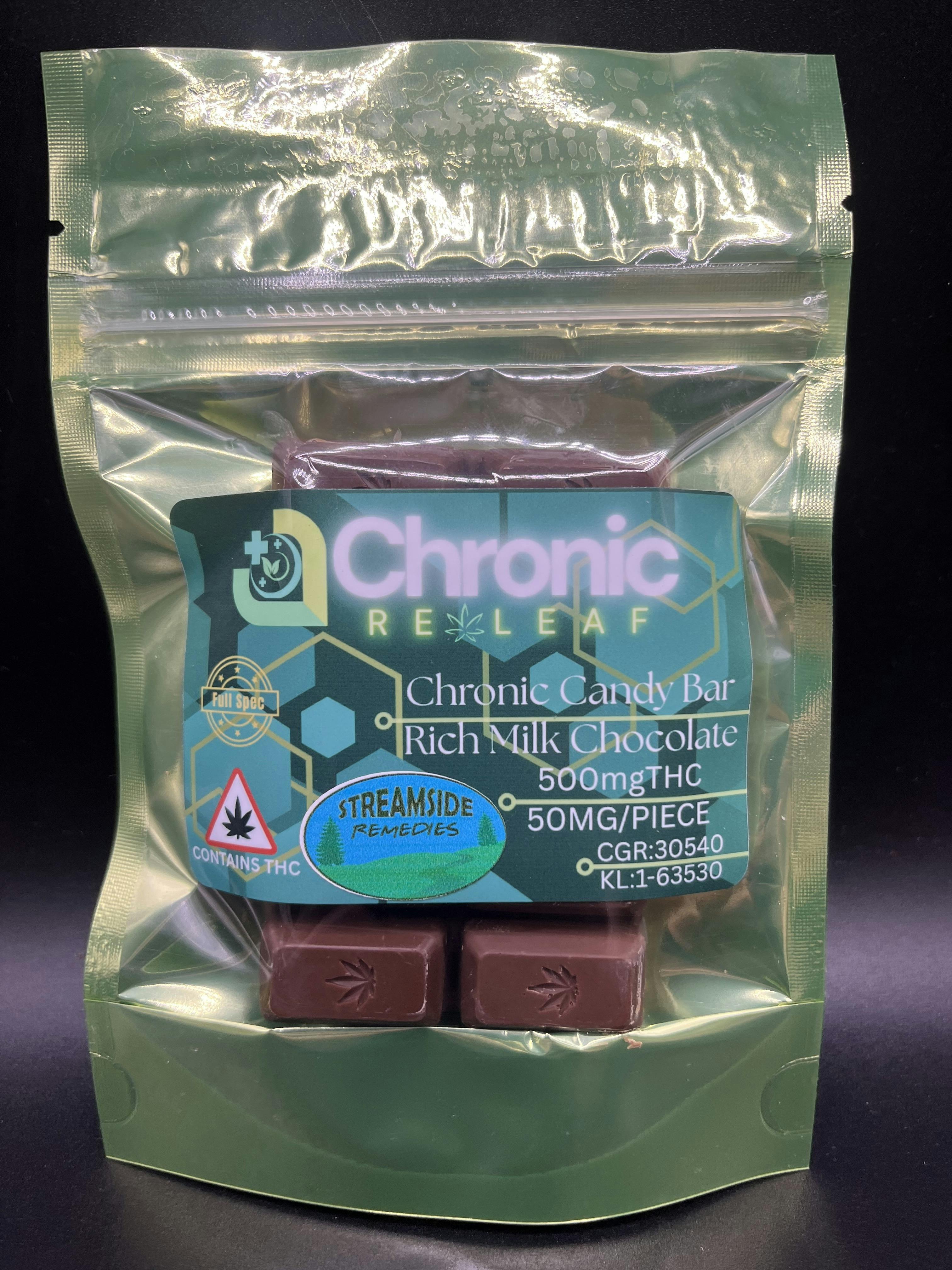 Chronic Releaf | 500mg Candy Bar | Milk Chocolate cannabis product
