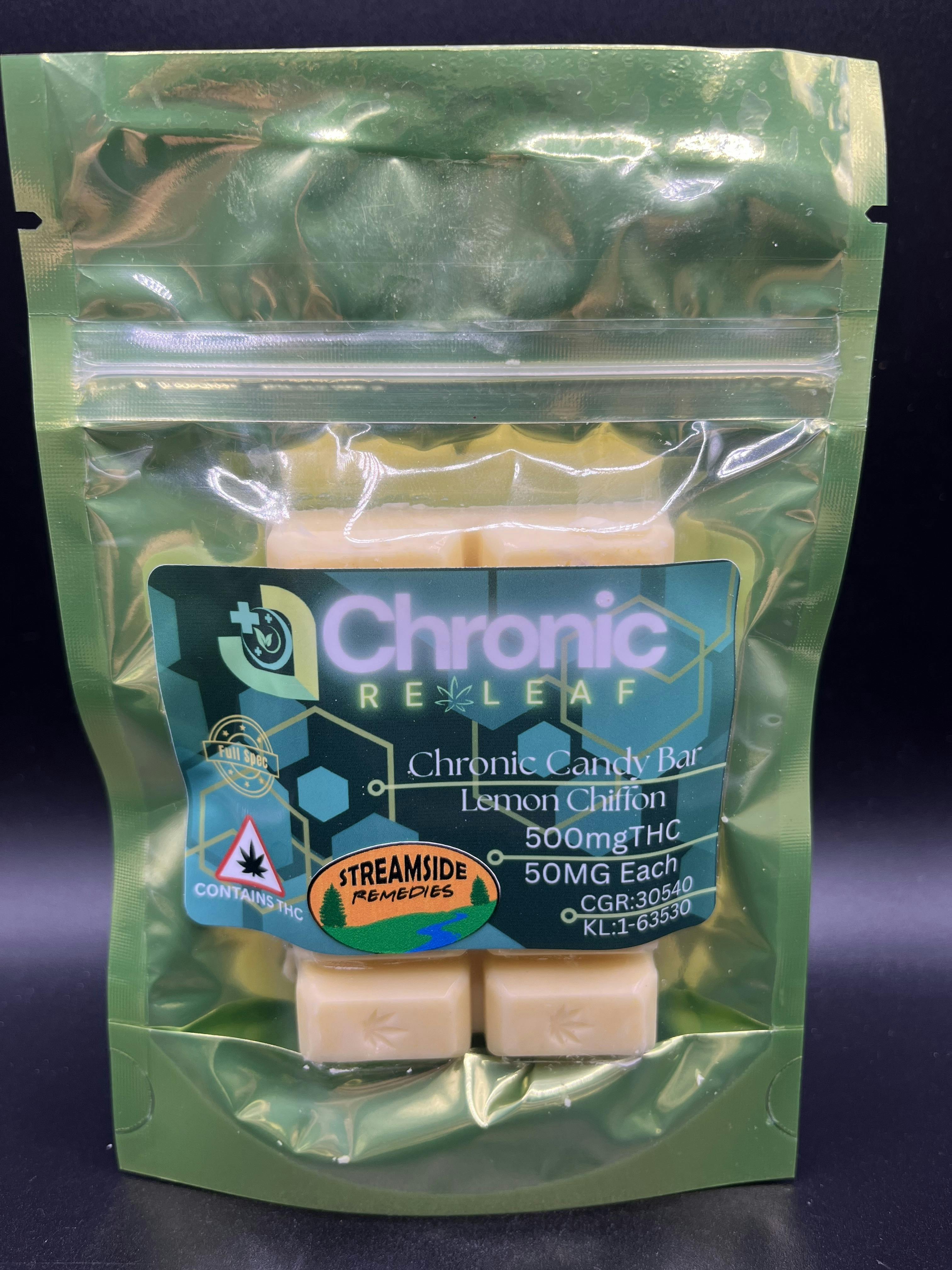 Chronic Releaf | 500mg Candy Bar | Lemon Chiffon cannabis product