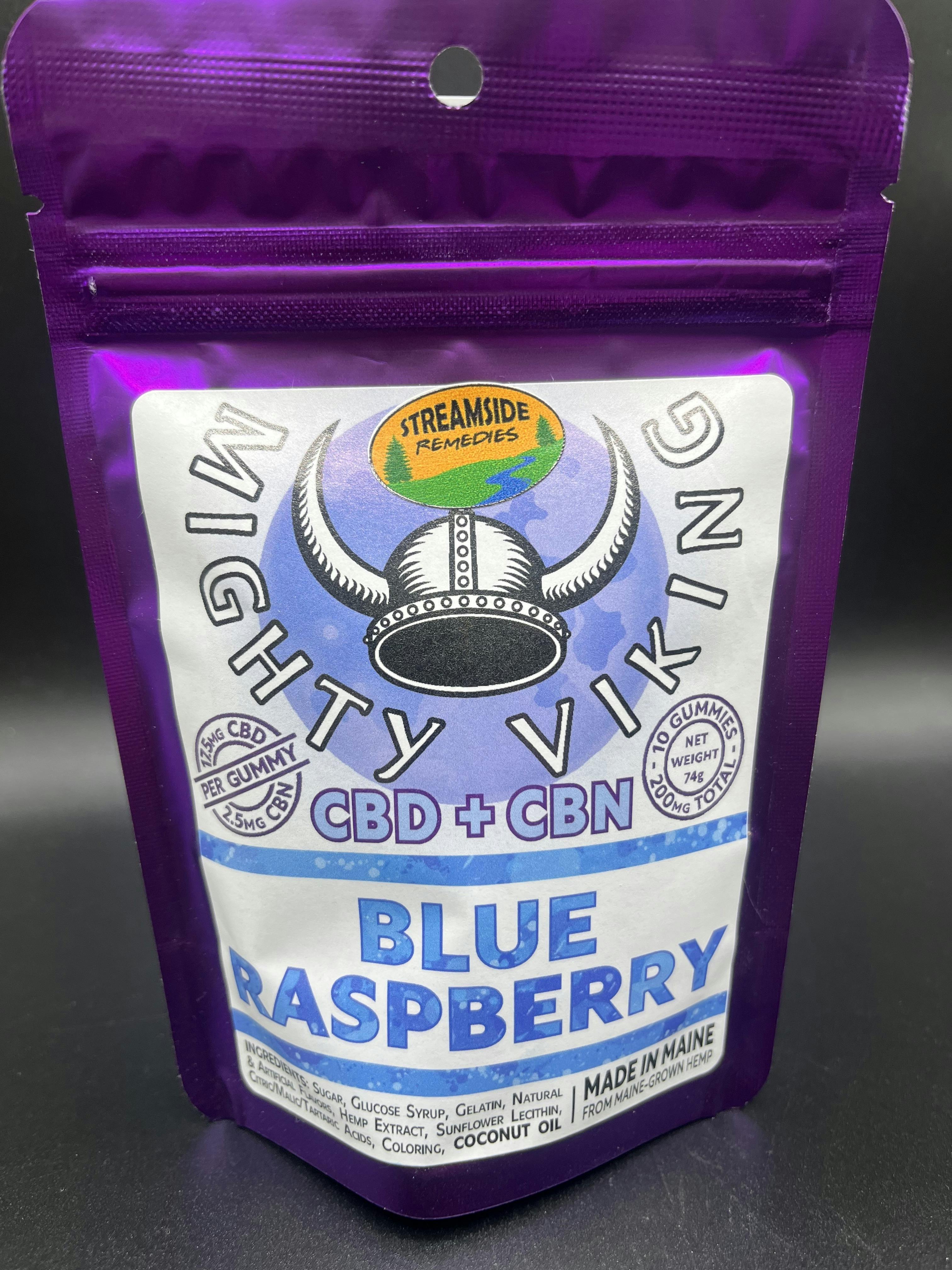 Mighty Viking | CBD:CBN Nighttime 20mg Gummies | Blue Raspberry