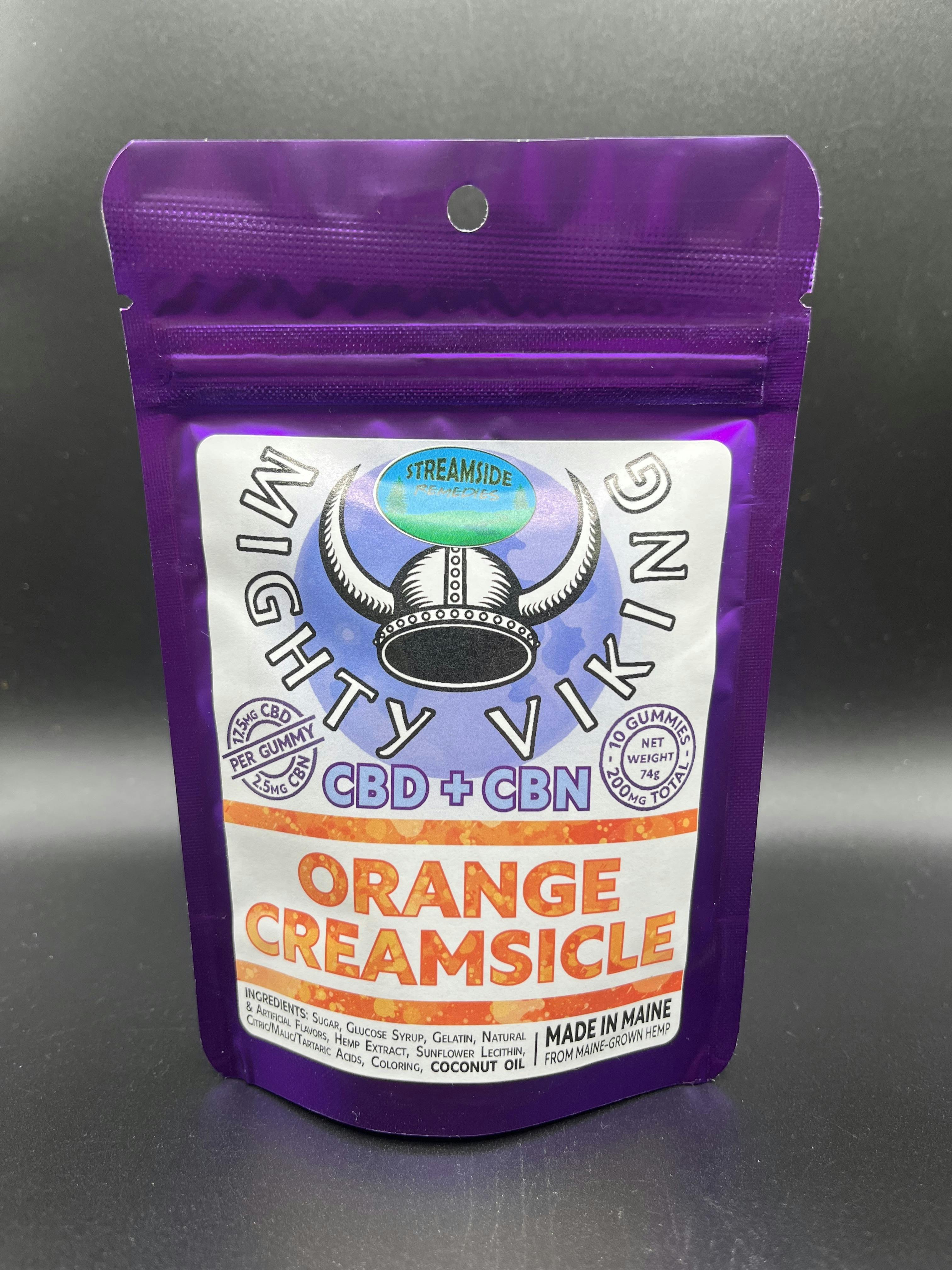 Mighty Viking | CBD:CBN Nighttime 20mg Gummies | Orange Creamsicle