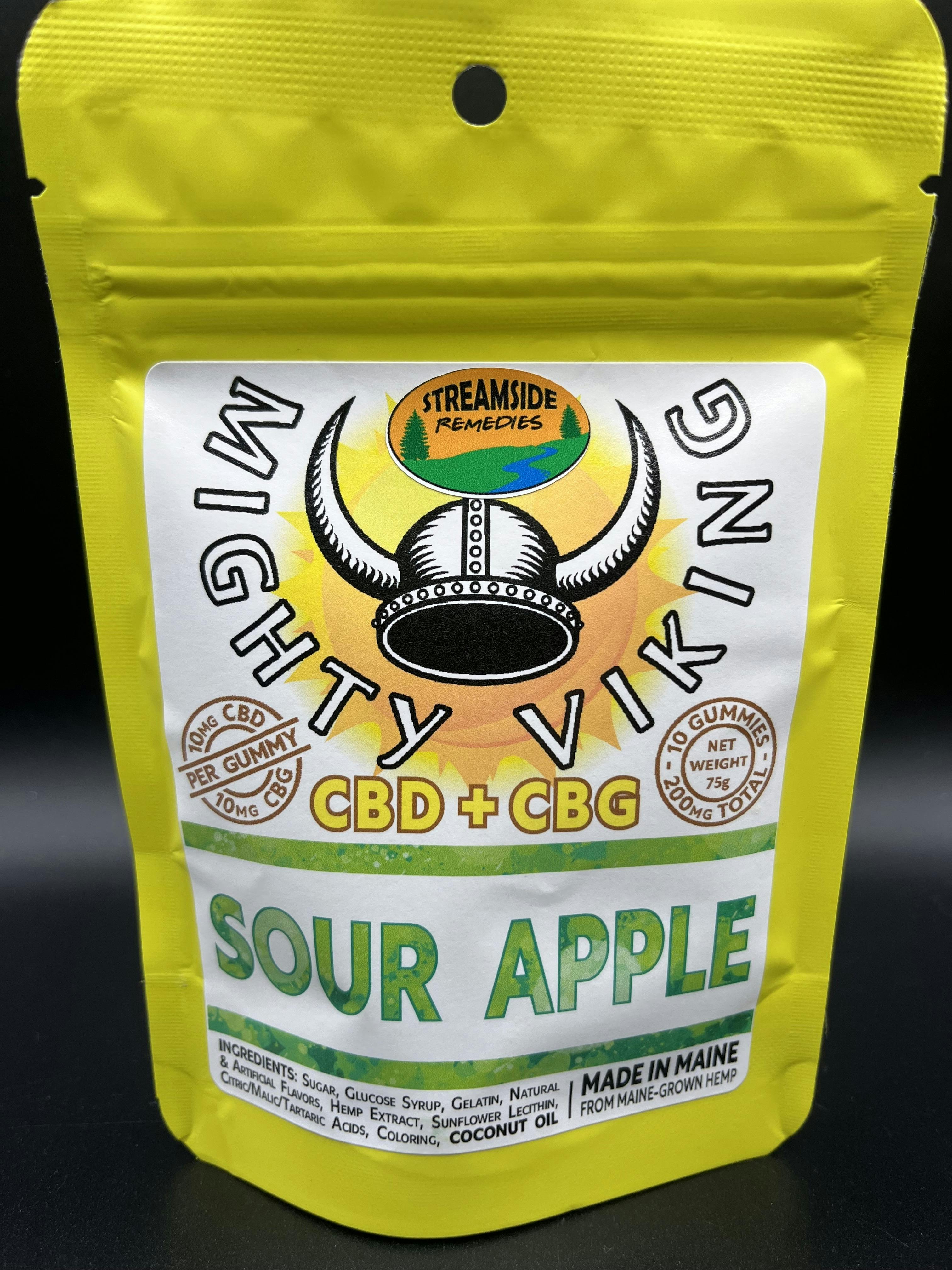 Mighty Viking | CBD:CBG Daytime 20mg Gummies | Sour Apple
