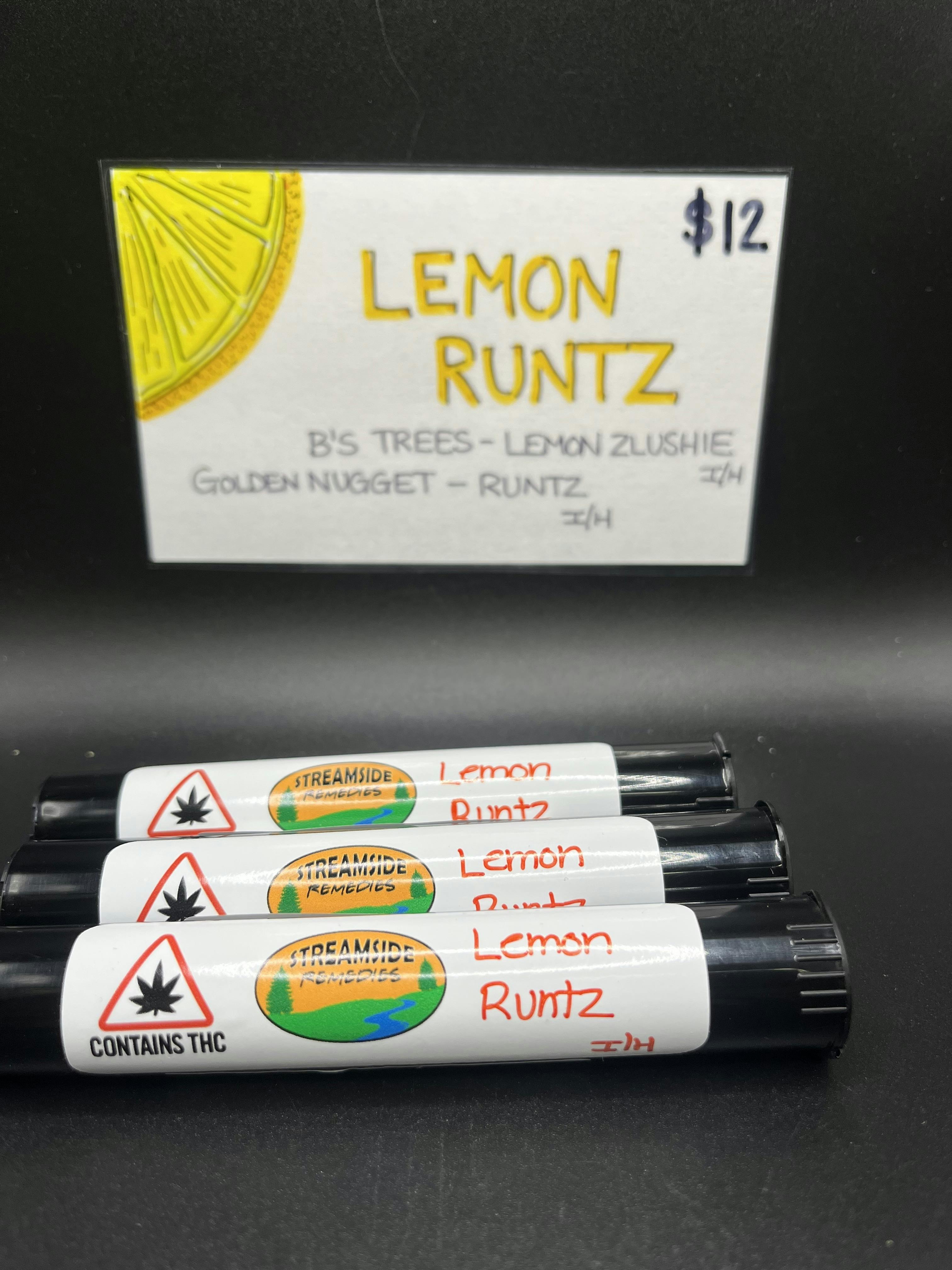 Maine Tree's / B's Tree's /Golden Nugget | 1G Preroll | Lemon Runtz