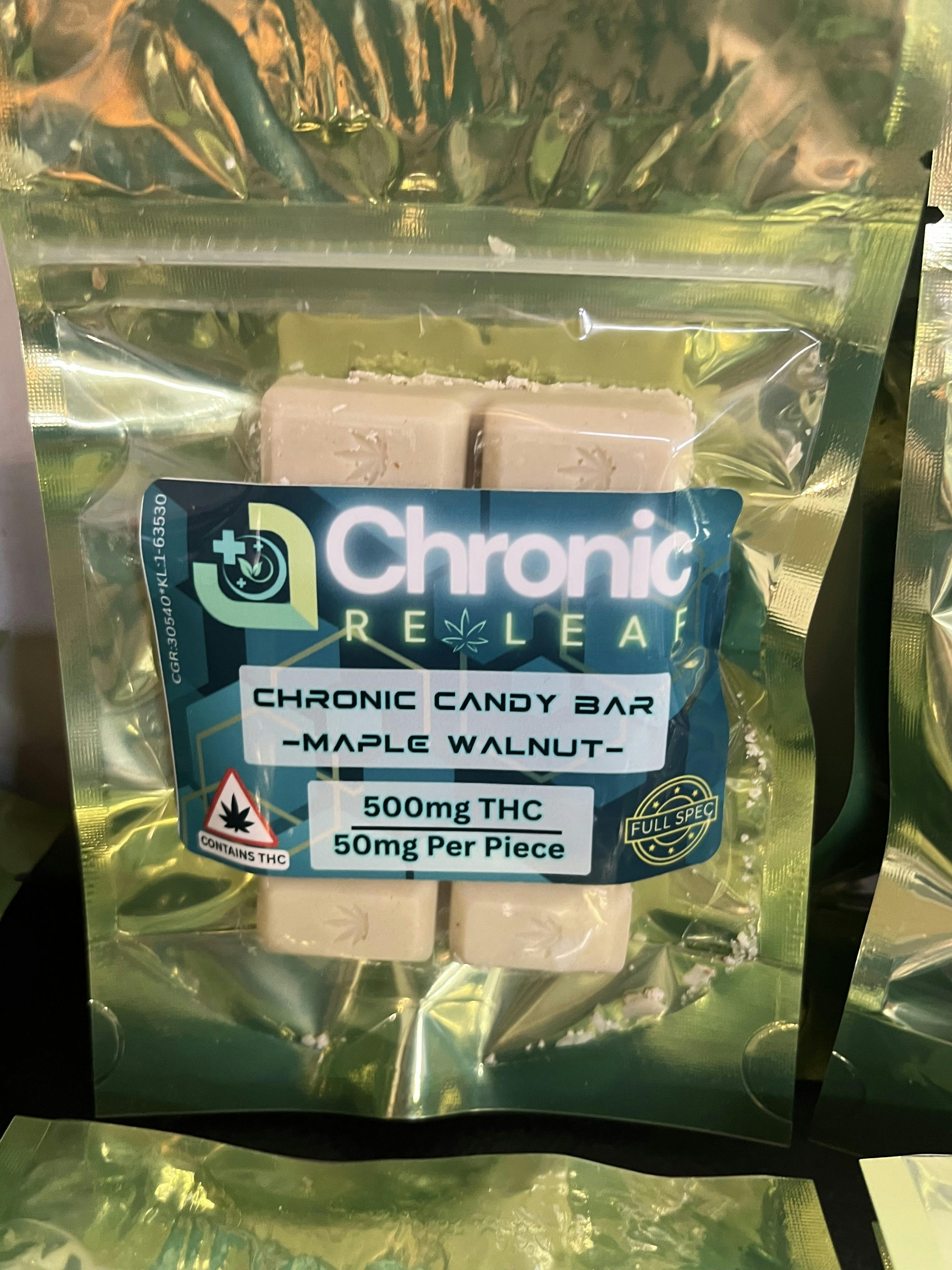 Chronic Releaf | 500mg Candy Bar | Maple Walnut cannabis product