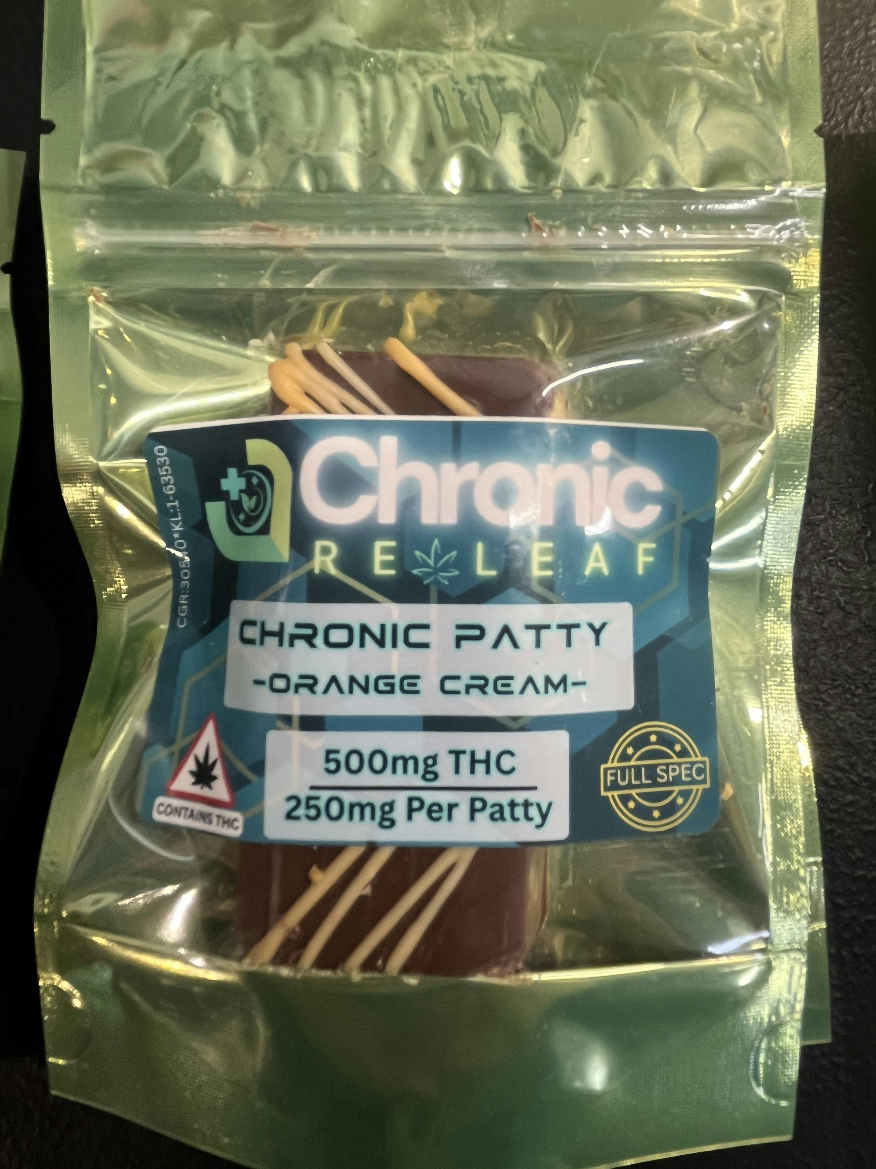 Chronic Releaf | 500mg Patty | Orange Cream cannabis product