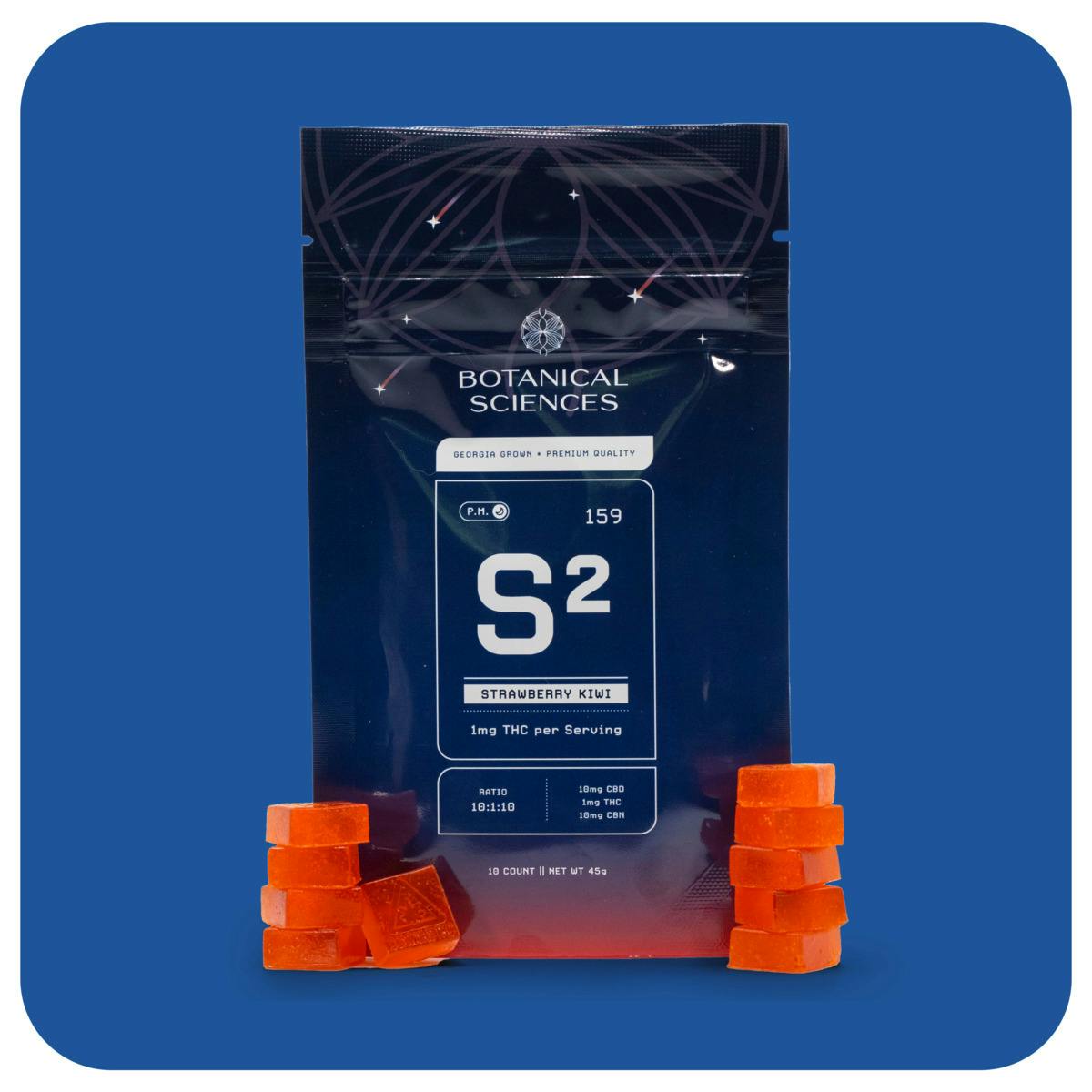 Strawberry Kiwi - PM Gummies | Gummies | 10pk | (10mg THC/100mg CBN/100mg CBD)
