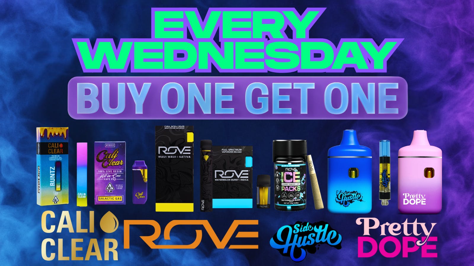 BOGO ROVE, CALI CLEAR, PRETTY DOPE & SIDE HUSTLE at X Raided