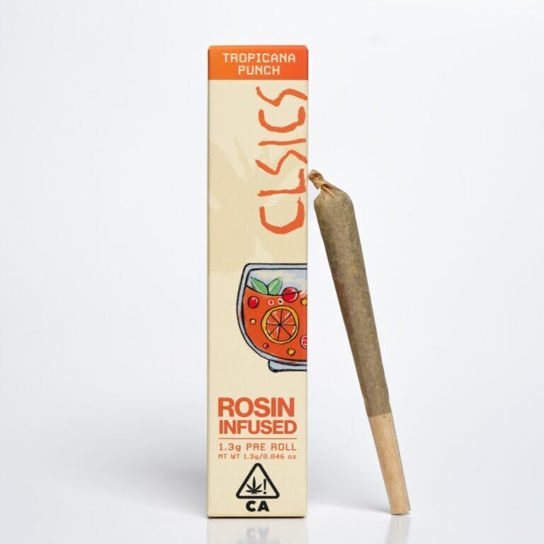 CLSICS Rosin & Rosin Infused Pre Rolls: Tropicana Punch