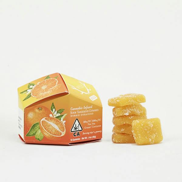 Sour Tangerine Hybrid Enhanced Gummies | 100mg | 10ct | 10mg/ea