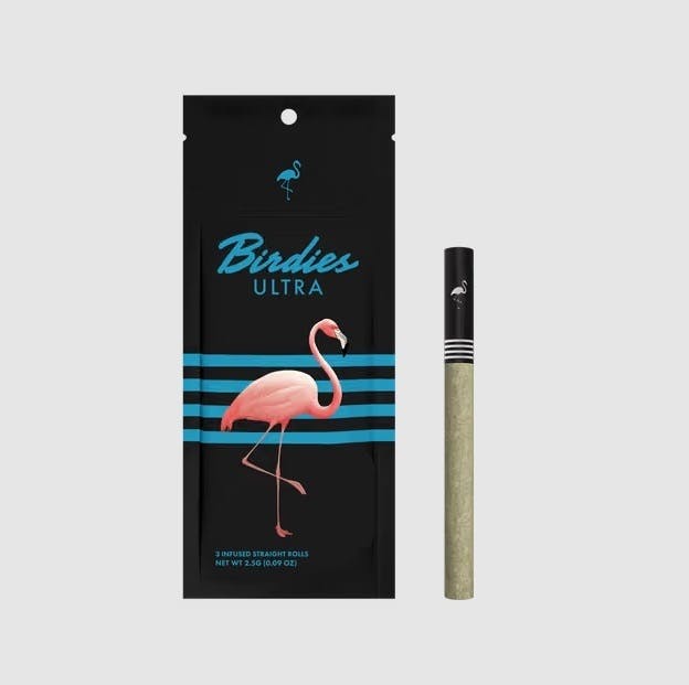 Birdies: Ultra Sativa - Solventless Infused Joint - 0.85g each - 3pk