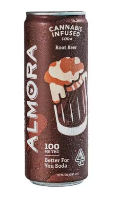 ROOTBEER | PREBIOTIC SODA | 12OZ | 100MG | ALMORA at The Cake House - Wildomar