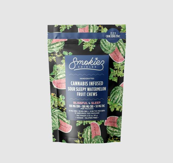 Sleep Sour Watermelon 2:2:1 CBD:CBN:THC Gummies | 50mg | 10ct | 5mg/ea
