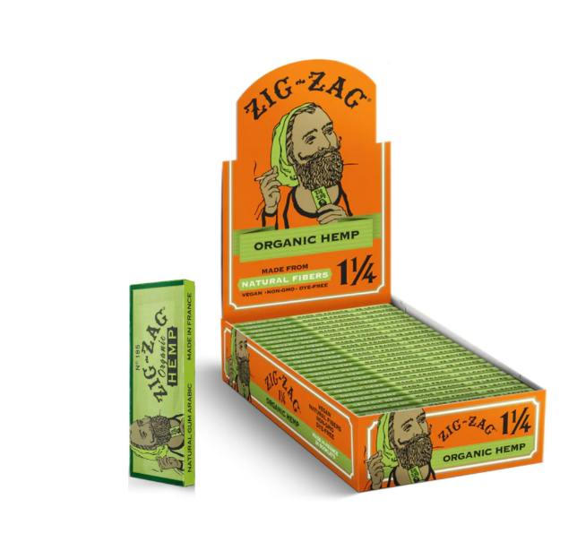 ORGANIC HEMP | 1 1/4 ROLLING PAPERS | ZIG-ZAG