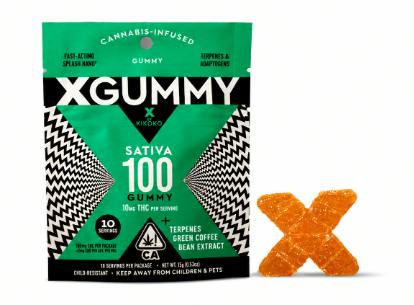 Sativa: X-GUMMIES - 100MG - KIKOKO