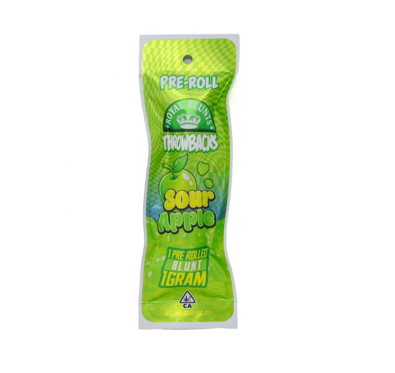 SOUR APPLE | THROWBACK BLUNT | 1G | ROYAL BLUNTS