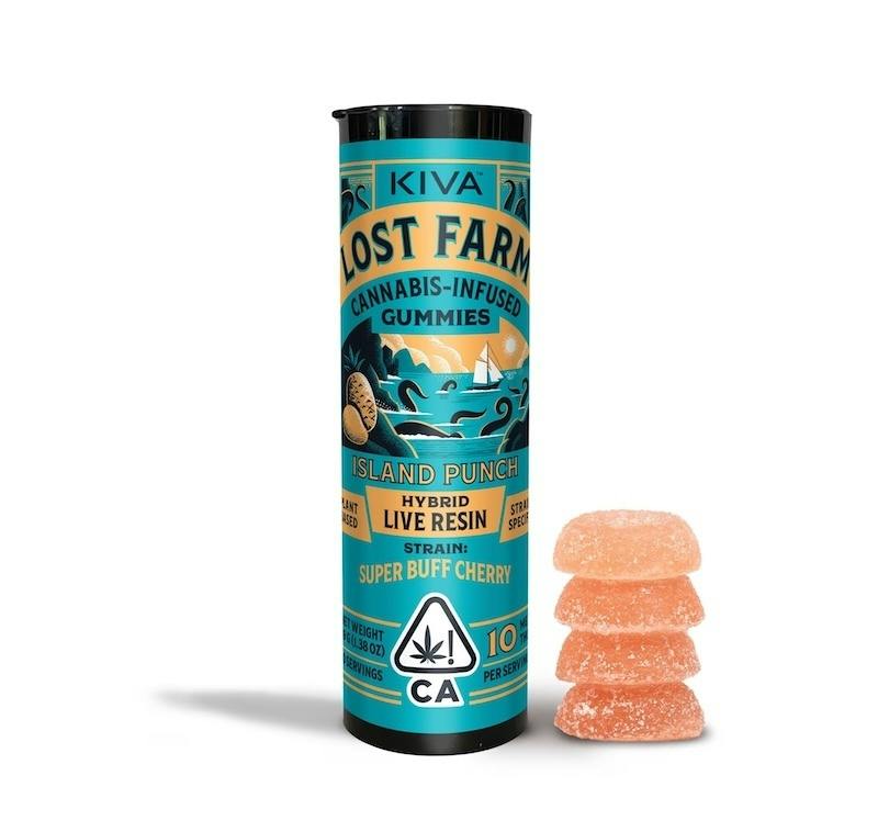ISLAND PUNCH X SUPER BUFF CHERRIES | LIVE RESIN GUMMIES | 100MG | LOST FARMS