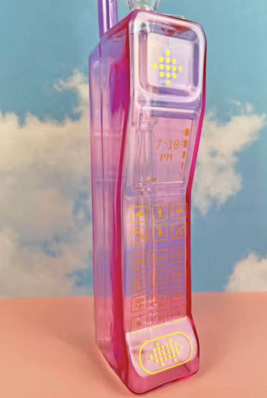 Cell Phone Pink Water Bong