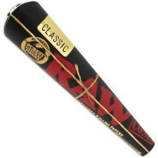 Raw - Black Raw Cones Classic 1 1/4 3 pack