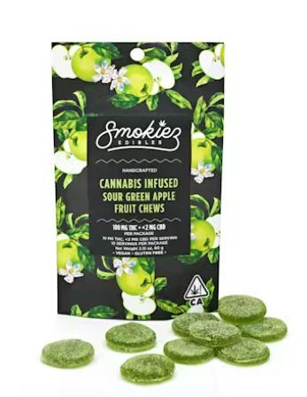Sour Green Apple Gummies | 100mg | 10ct | 100mg/ea