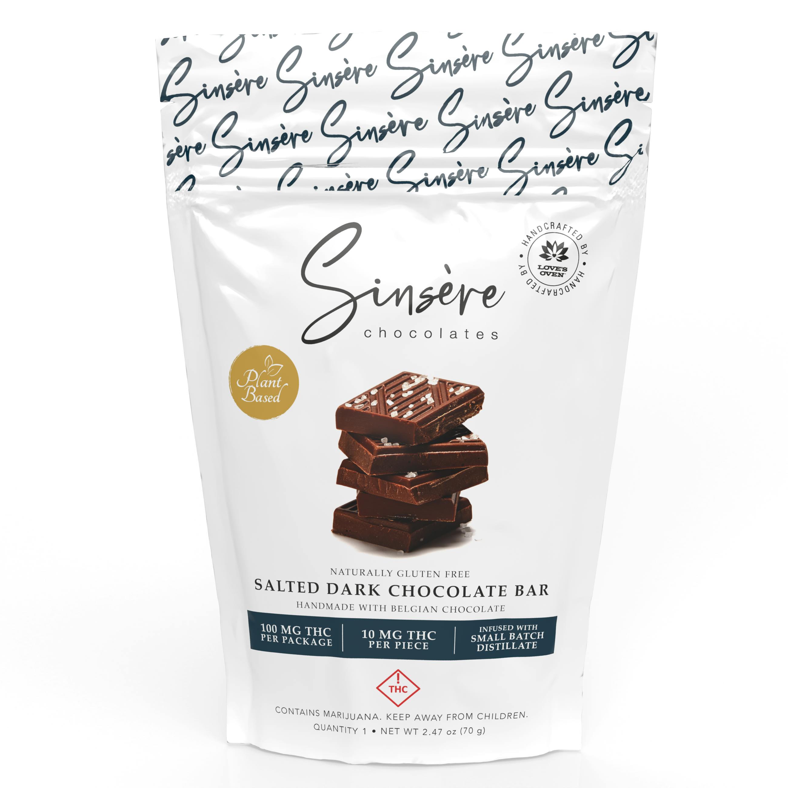 Sinsere Chocolates - Salted Dark Chocolate