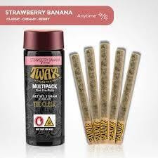 The CLEAR | TWAX Minis Infused Pre-Rolls .6g (5 Pack) - Strawberry Banana by CLEAR Brands