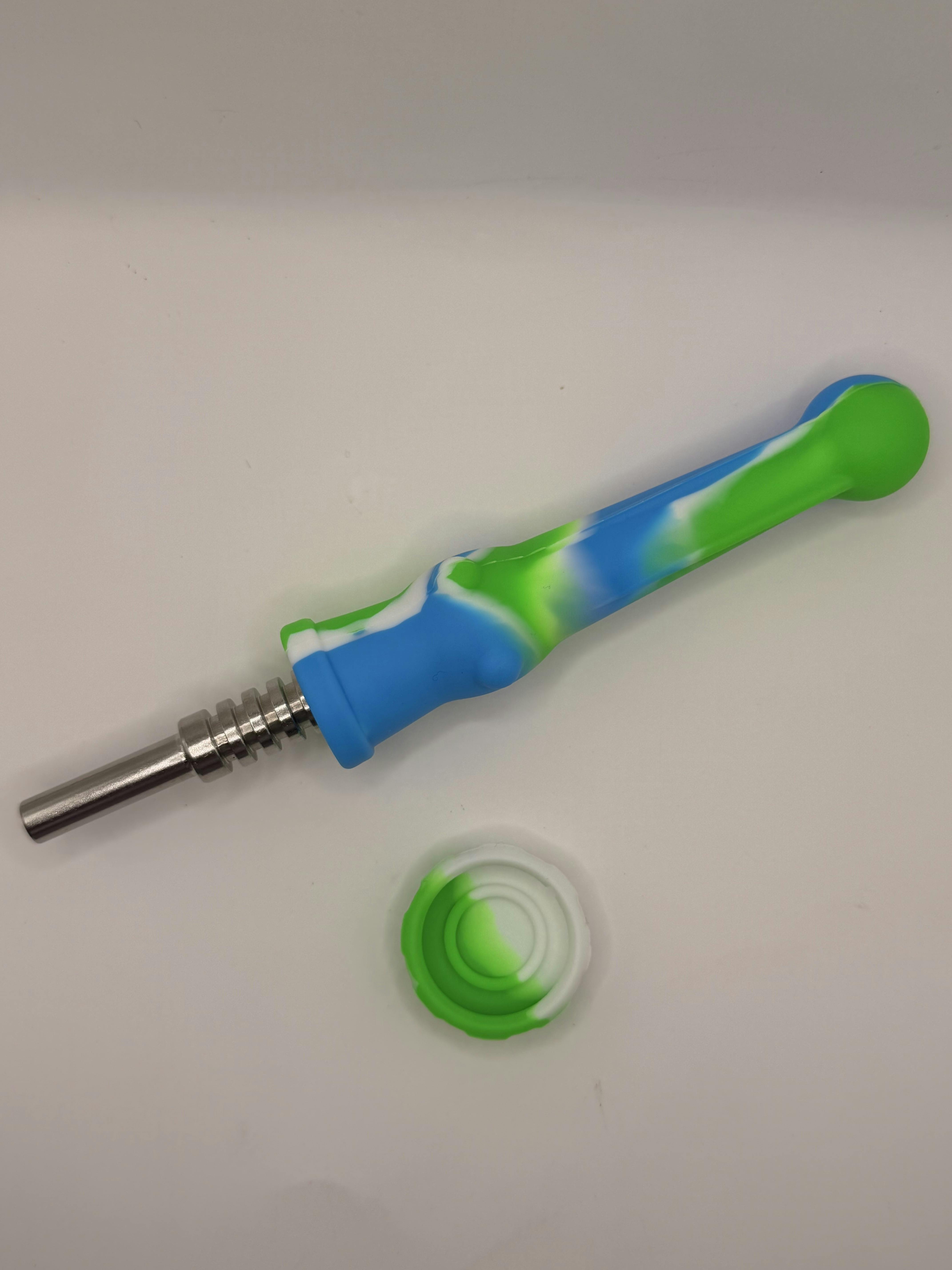 Silicone Honey Titanium Nail - Straw