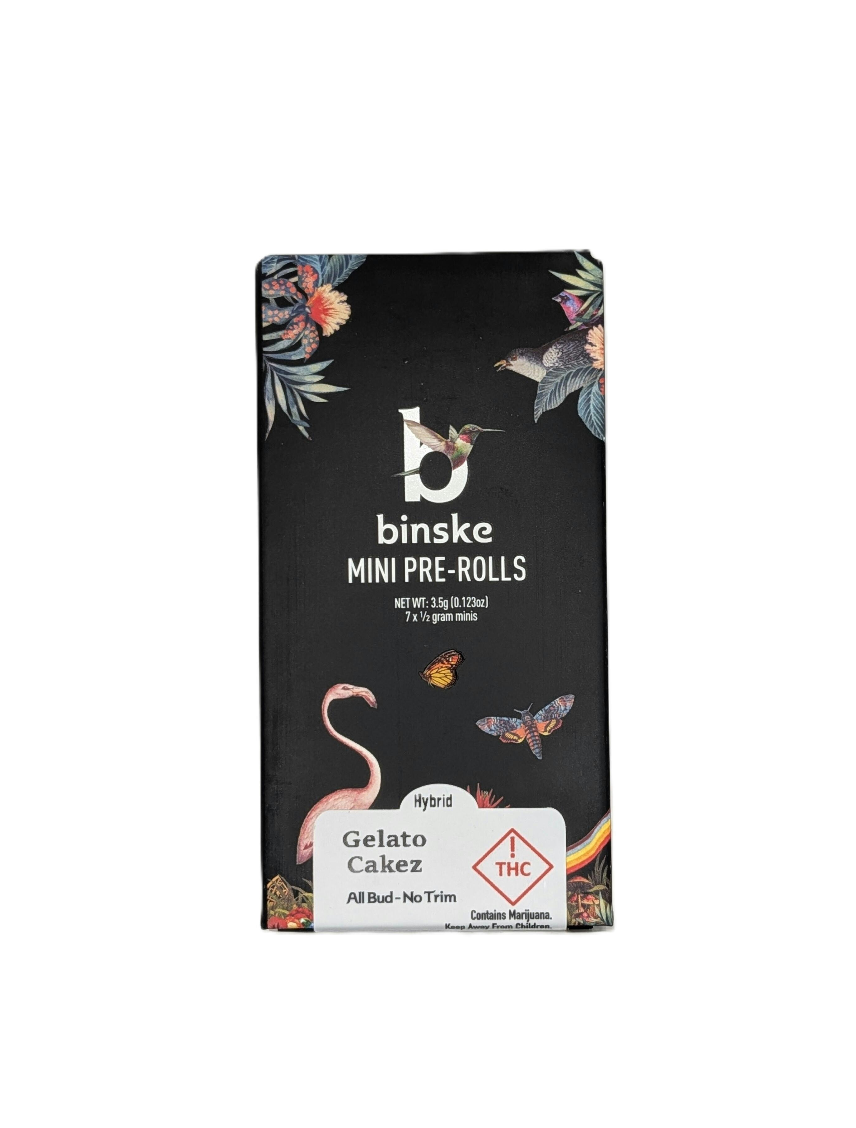 Binske Pre-Roll 7 Pack 0.5 Grams - Gelato Cakez