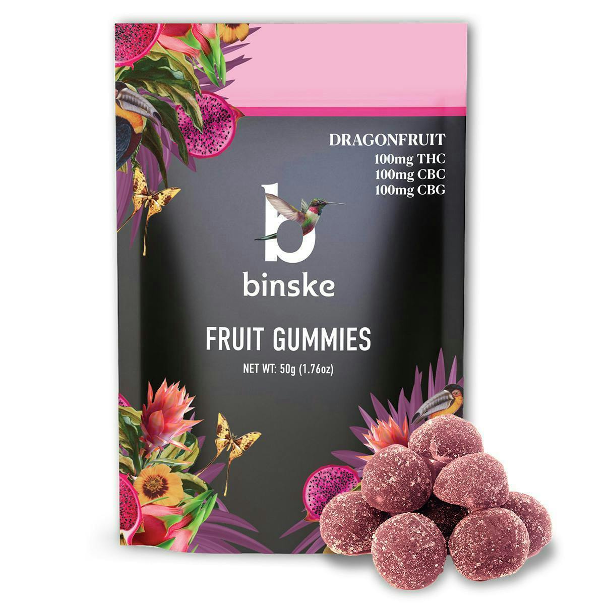 Dragonfruit Fruit Gummy - 100mg THC: 100mg CBC: 100mg CBG