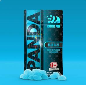 Blue Razz Gummies | 2000mg | 10ct | 200mg/ea by Loud Panda