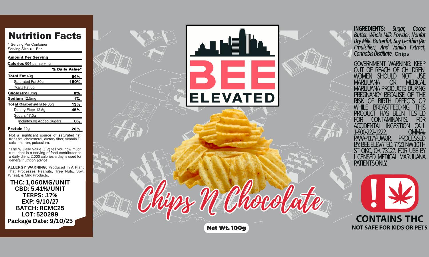 Bee Elevated Chips & Chocolate Bar
