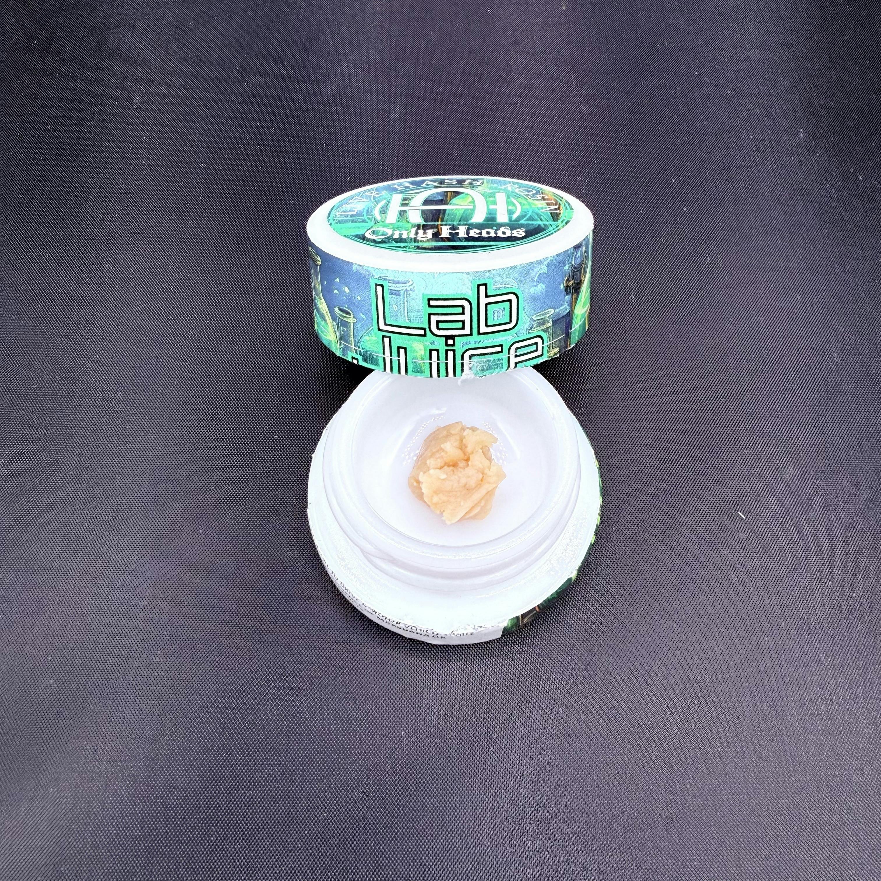Live Hash Rosin - Lab Juice 1g - Only Heads