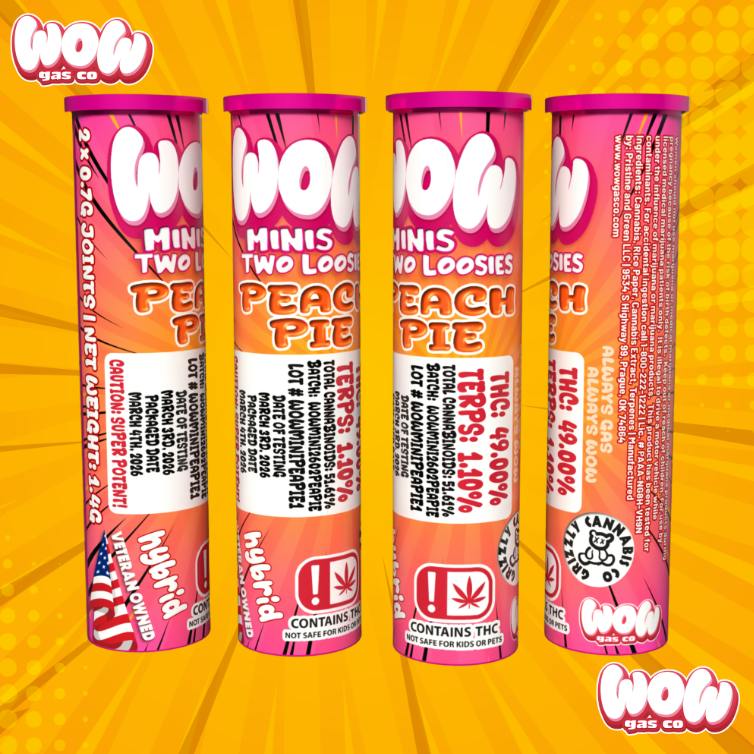 WOW | Two Loosies | 0.7G | Peach Pie | (H))