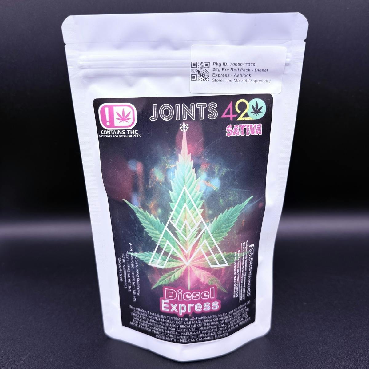 28g Pre Roll Pack - Diesel Express - Ashlock