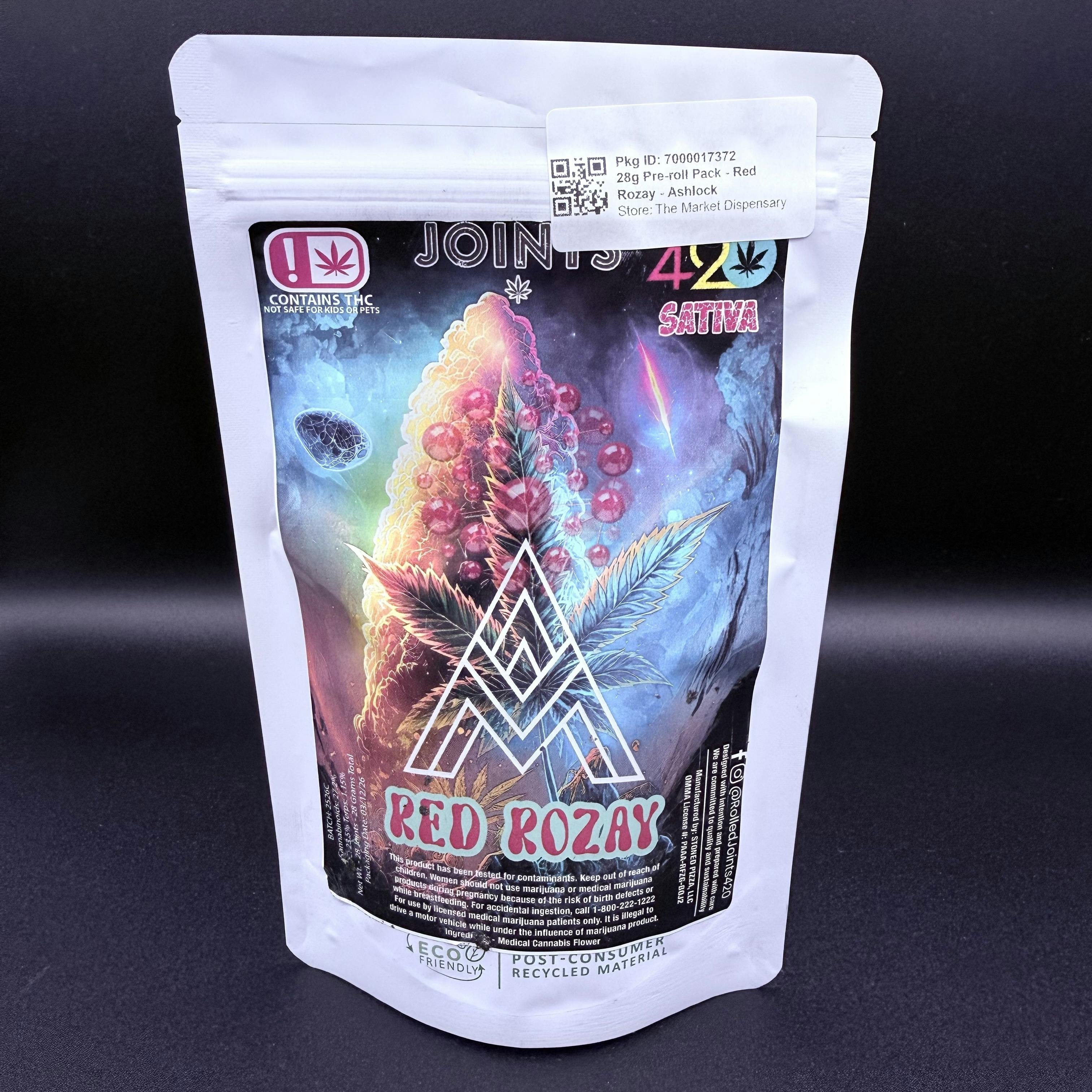 28g Pre-roll Pack - Red Rozay - Ashlock