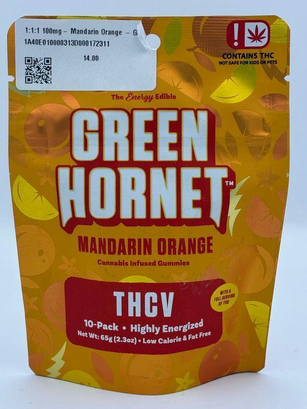 1:1:1 100mg- Mandarin Orange - Green Hornet
