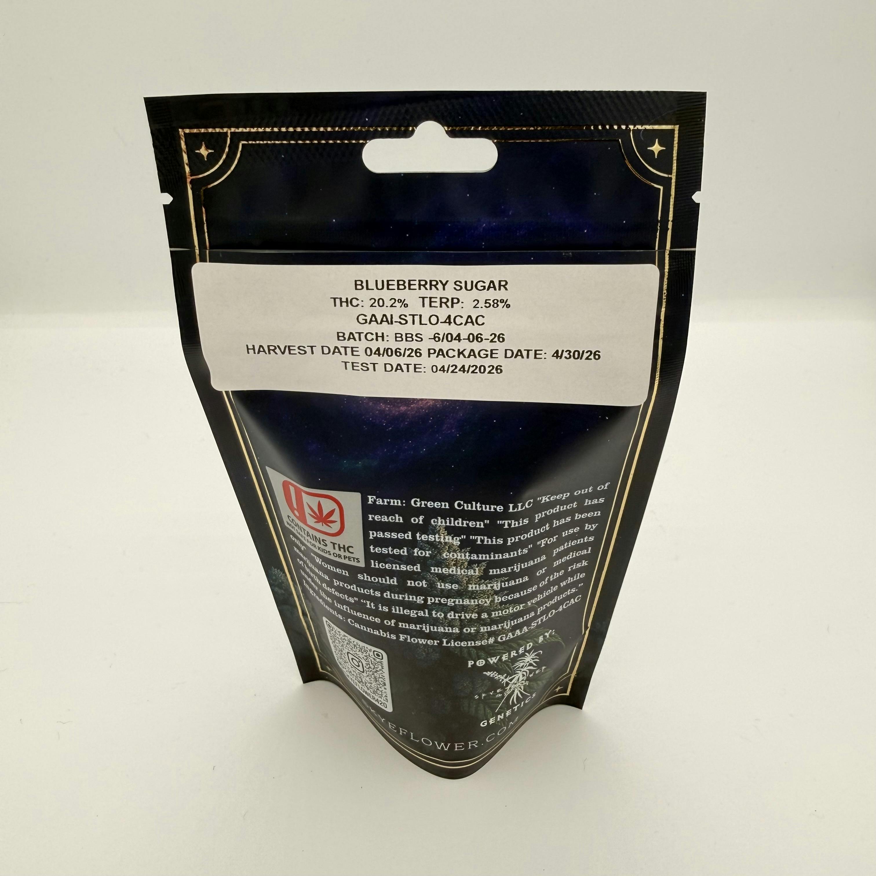 Green Culture - Blueberry Sugar - 3.5g