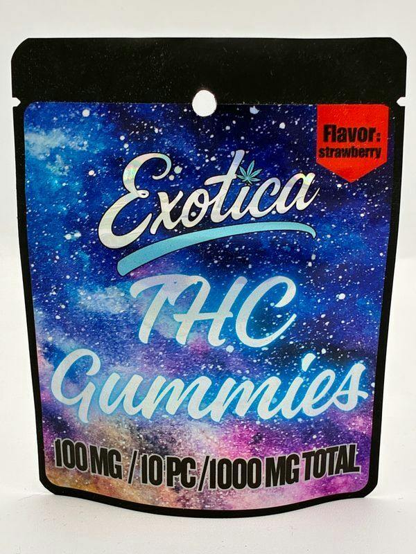 Strawberry - 1000mg Gummies - Exotica