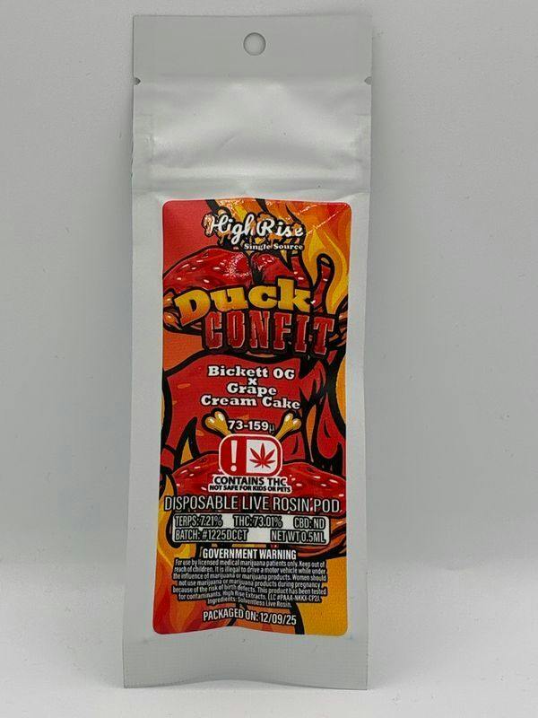 0.5g Duck Confit - Live Rosin Disposable - HighRise