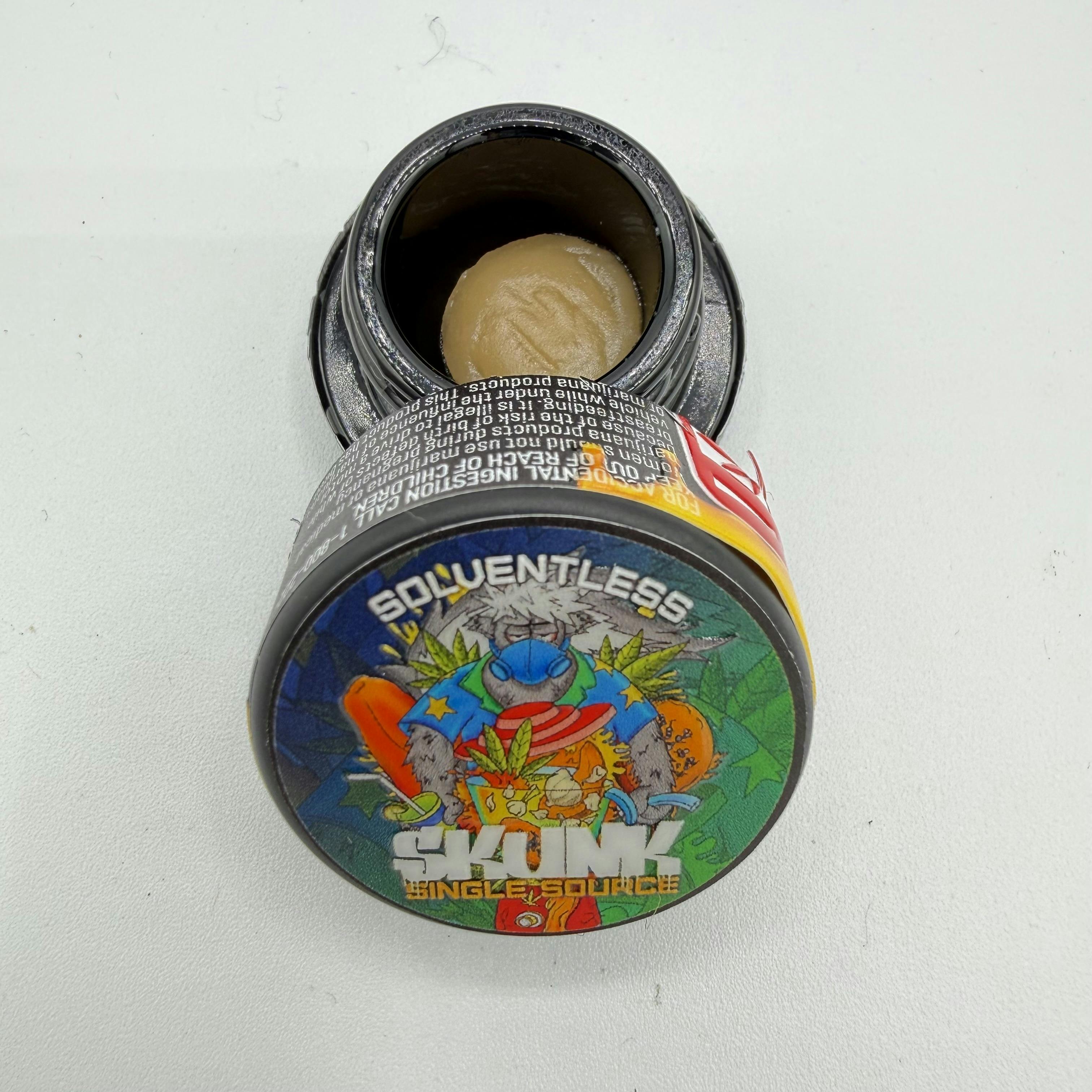 1g garlic Juice - Live Hash Rosin - Skunk