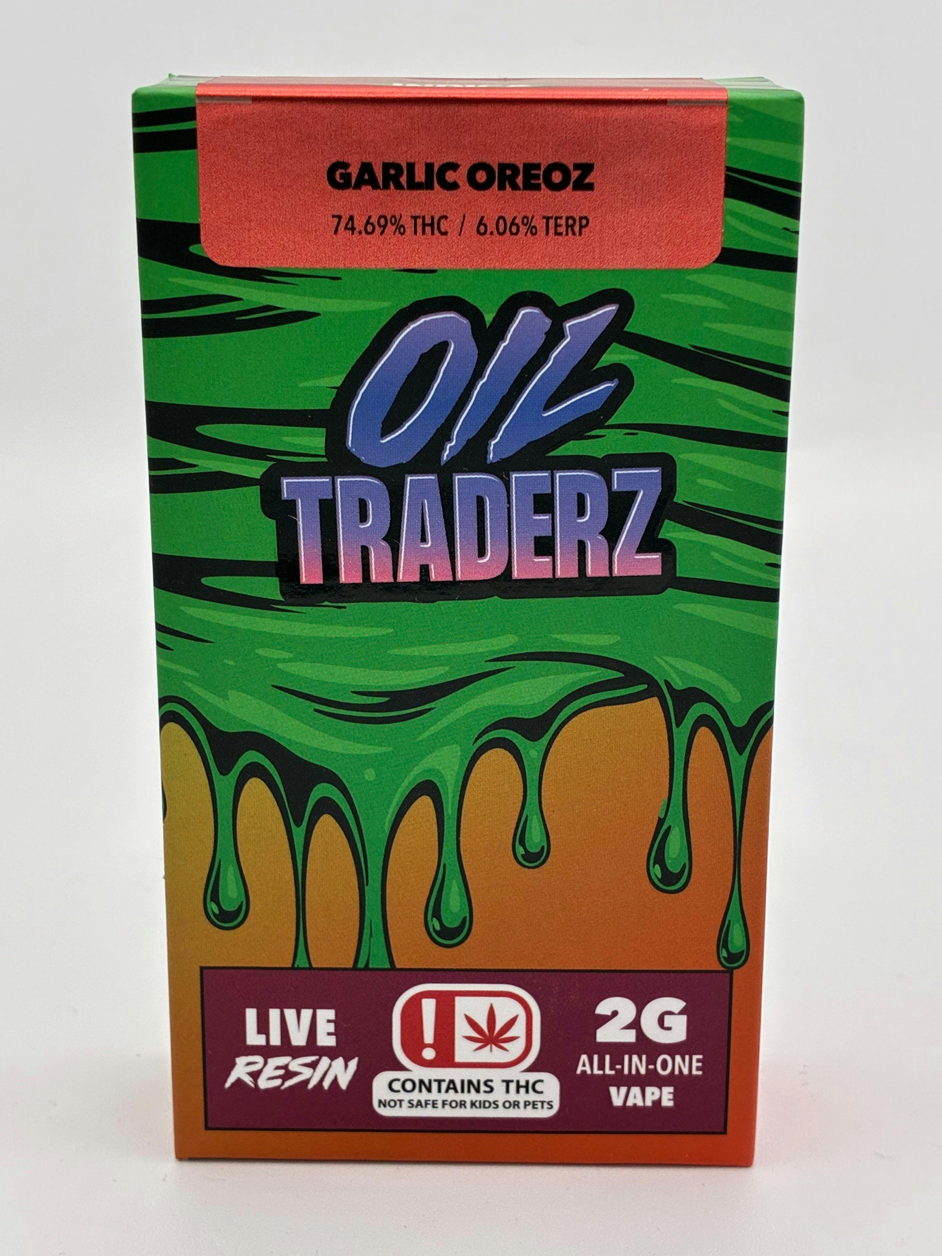 2g Garlic Oreoz Live Resin Disposable - Oil Traderz (Indica)