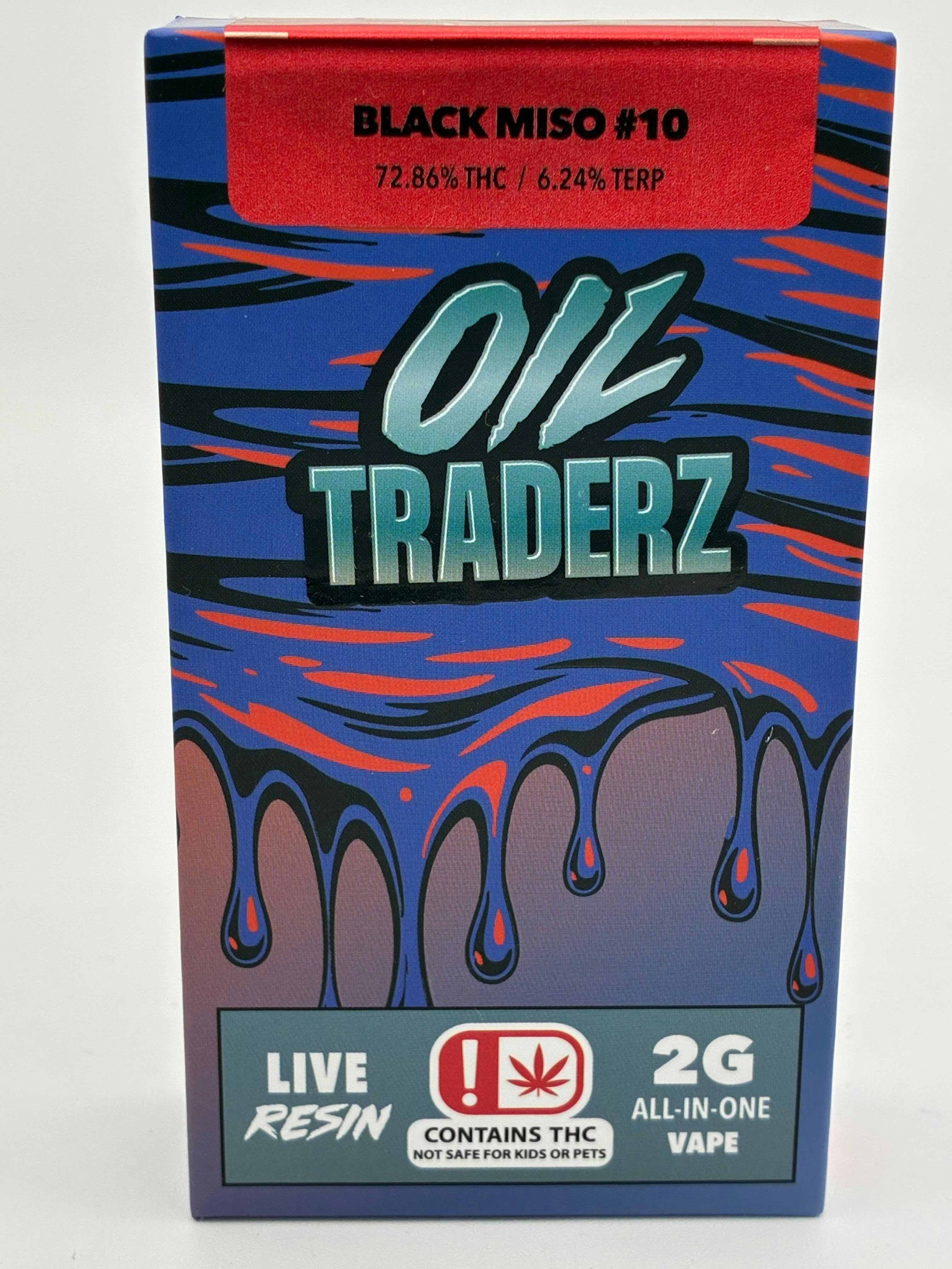 Oil Traderz - Vape Dispo - [Live Resin] - Indica - Black Miso #10 - 2g