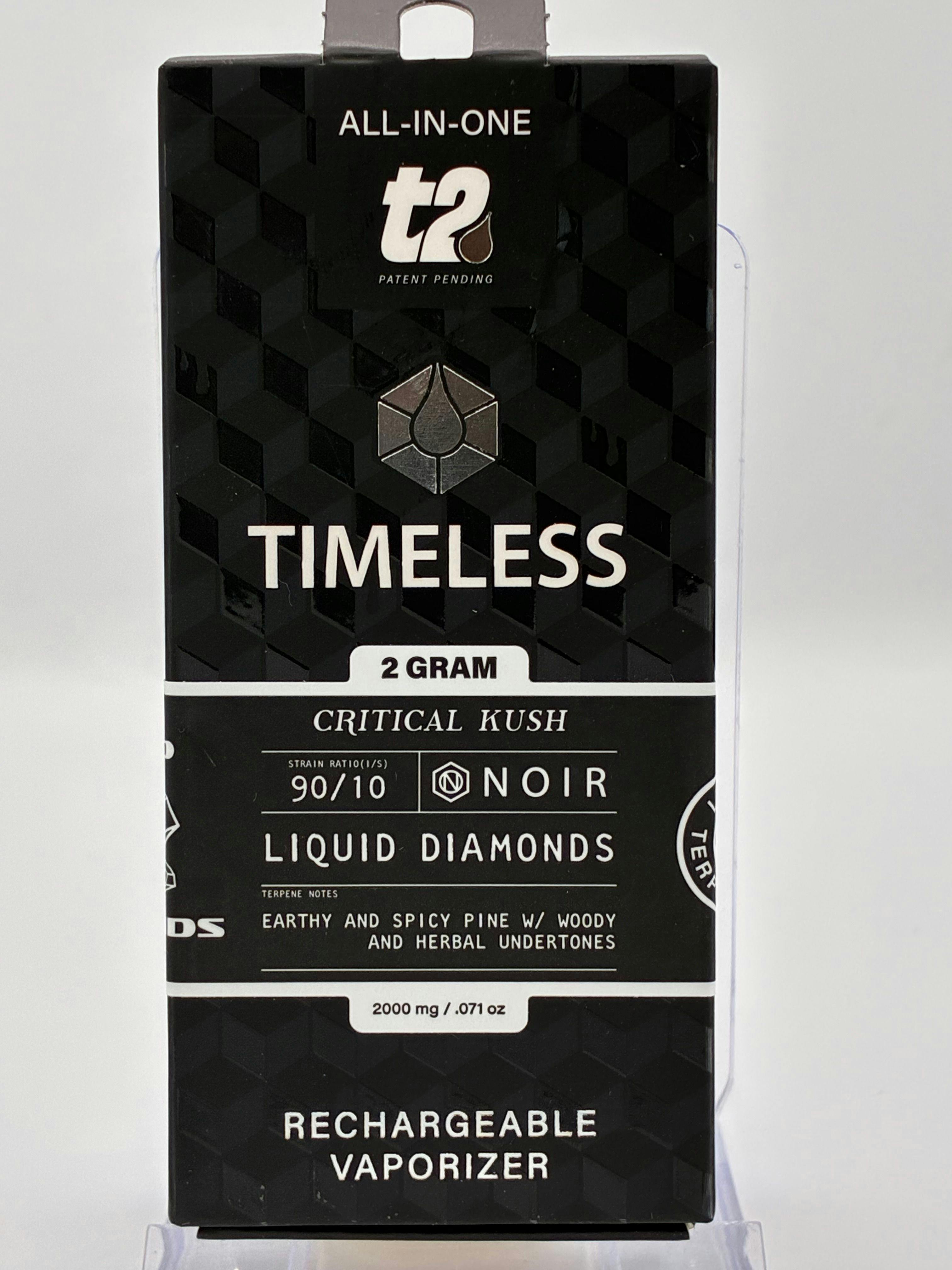 Critical Kush | NOIR Liquid Diamonds T2 Disposable | 2g